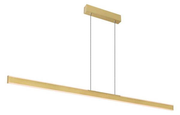 Závěsná svítidlo SLV, One Linear, stmívatelné, Zlatá / mosazná, Kuchyně, Kov, Moderní