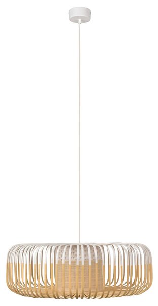 Závěsná svítidlo Forestier, Bamboo Light XL, stmívatelné, Bílá, Obývací pokoj, Bambus, Design