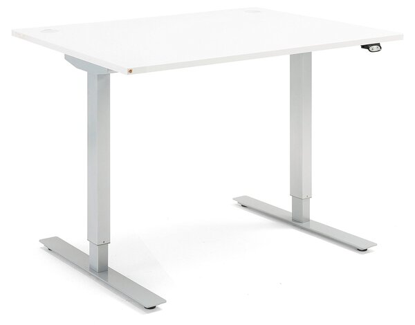 AJ Produkty Výškově nastavitelný stůl FLEXUS, 1200x800 mm, bílá