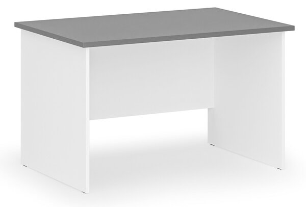 Kancelářský psací stůl PRIMO WHITE, 120x80 cm, bílá/grafit