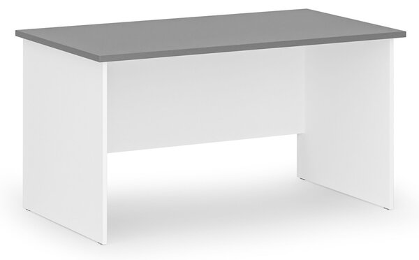 Kancelářský psací stůl PRIMO WHITE, 140x80 cm, bílá/grafit