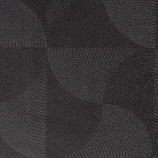 Povlak VELVET dark geo černošedá 50 x 50 cm