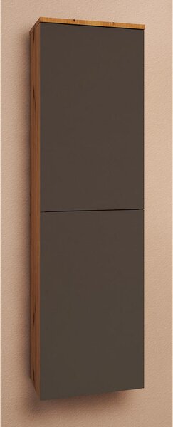 MIDI SKŘÍŇKA, antracitová, barvy dubu, 30/132/32 cm Ti'me - Koupelnové série