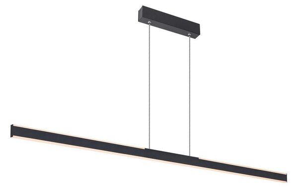 Závěsná svítidlo SLV, One Linear, stmívatelné, Černá, Kuchyně, Kov, Moderní
