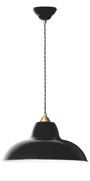 Závěsná svítidlo Anglepoise, Original 1227 Brass Midi Wide, stmívatelné, Černá, Obývací pokoj, Kov, Design