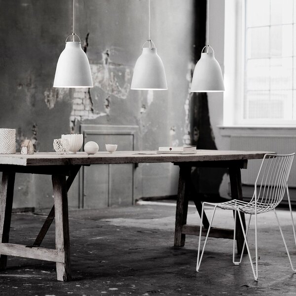 Závěsná svítidlo FRITZ HANSEN, Caravaggio P2, stmívatelné, Bílá, Obývací pokoj, Kov, Design