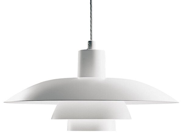 Závěsná svítidlo Louis Poulsen, PH 4/3, stmívatelné, Bílá, Obývací pokoj, Kov, Design