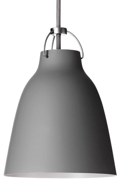 Závěsná svítidlo FRITZ HANSEN, Caravaggio P1, stmívatelné, Šedá, Obývací pokoj, Kov, Design