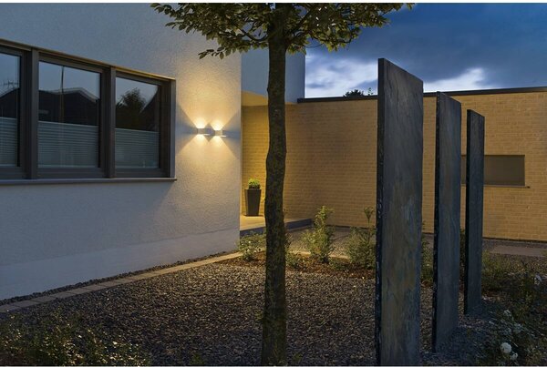 LA 232101 Venkovní svítidlo LOGS nástěnná bílá 230V/480mA LED 8W IP44 3000 - BIG WHITE (SLV)