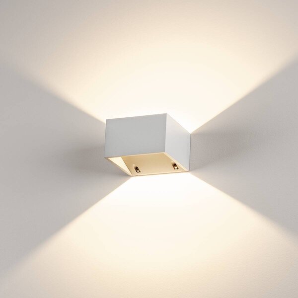 LA 232101 Venkovní svítidlo LOGS nástěnná bílá 230V/480mA LED 8W IP44 3000 - BIG WHITE (SLV)