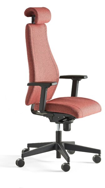 AJ Produkty Kancelářská židle LANCASTER, vysoké opěradlo, červenofialová
