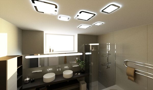 LUX 15018.00 Vestavné svítidlo Corona Retro 18 nerez 15W 1350lm 220V - LUXLIGHTING