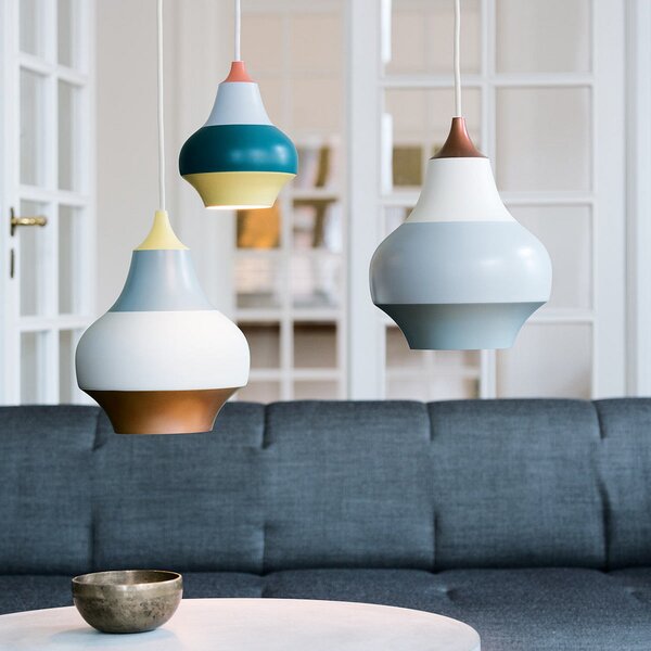 Závěsná svítidlo Louis Poulsen, Cirque, stmívatelné, Vícebarevná, Obývací pokoj, Kov, Design