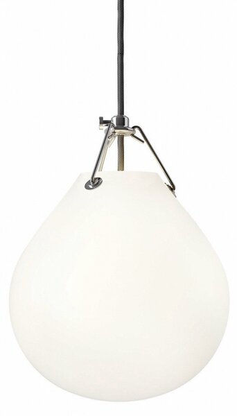 Závěsná svítidlo Louis Poulsen, Moser, stmívatelné, Bílá, Obývací pokoj, Sklo, Design