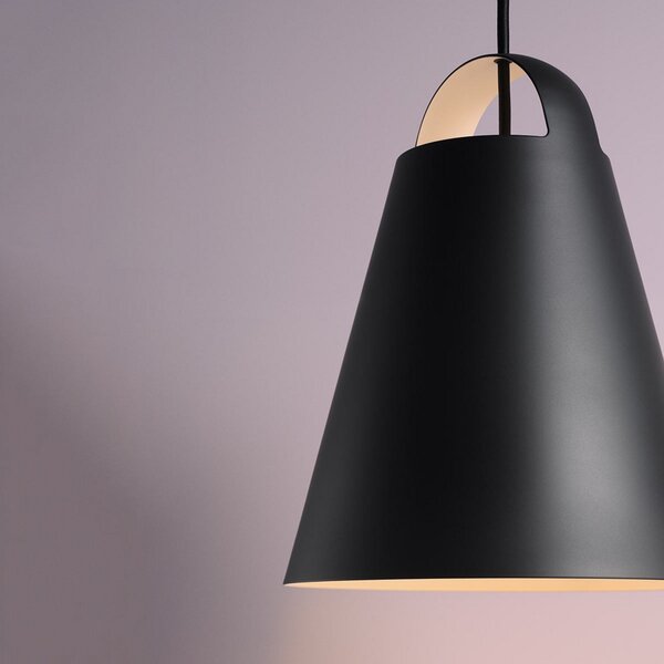 Závěsná svítidlo Louis Poulsen, Above, stmívatelné, Černá, Obývací pokoj, Kov, Design