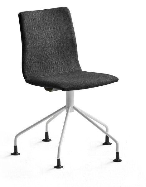 AJ Produkty Konferenční židle OTTAWA, podnož pavouk, černá, bílý rám