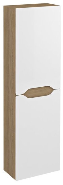 Sapho Sapho, WAVE skříňka vysoká 40x140x20cm, levá/pravá, bílá/dub cuneo, WA250-3025