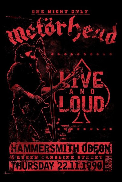 Plakát, Obraz - Motorhead - Live and Loud, (61 x 91.5 cm)