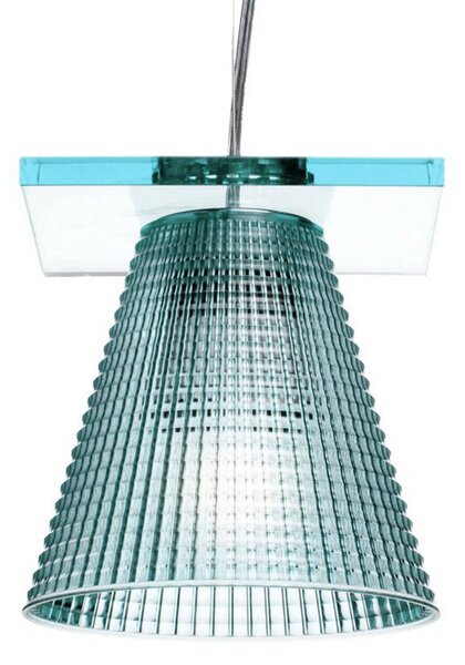 Závěsná svítidlo Kartell, Light-Air, Modrá, Obývací pokoj, Plast, Design