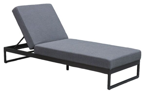 Sunfun Aria Zahradní lehátko polohovací, 200 × 75 × 42 cm, hliník, textil, antracit