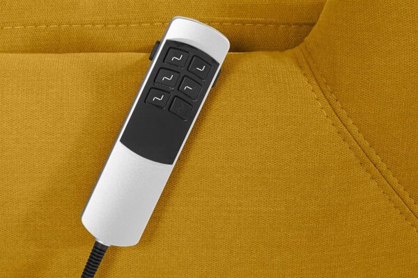 (2xM) Relaxační křeslo Tycoon Žluté XL s akumulátorem