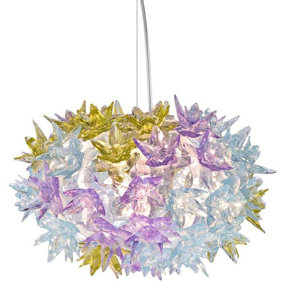 Závěsná svítidlo Kartell, Bloom S2, Fialová, Obývací pokoj, Plast, Design
