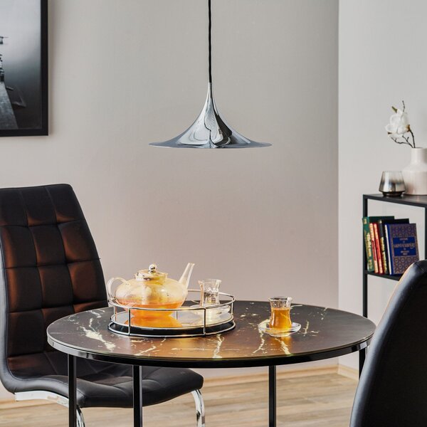 Závěsná svítidlo GUBI, Semi, stmívatelné, Metalická, Obývací pokoj, Kov, Design