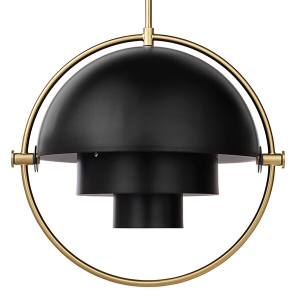 Závěsná svítidlo GUBI, Multi-Lite, stmívatelné, Černá, Obývací pokoj, Kov, Design
