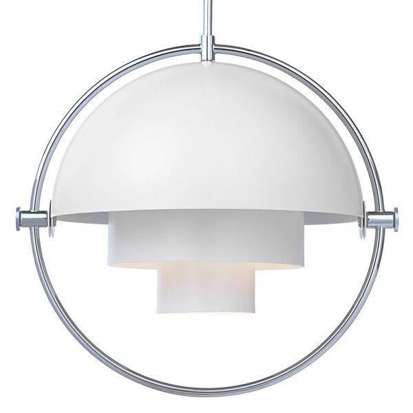 Závěsná svítidlo GUBI, Multi-Lite, stmívatelné, Bílá, Obývací pokoj, Kov, Design