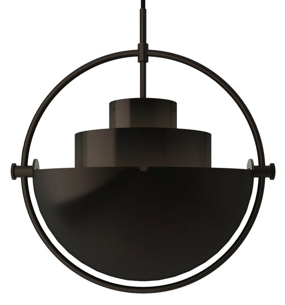Závěsná svítidlo GUBI, Multi-Lite, stmívatelné, Černá, Obývací pokoj, Kov, Design