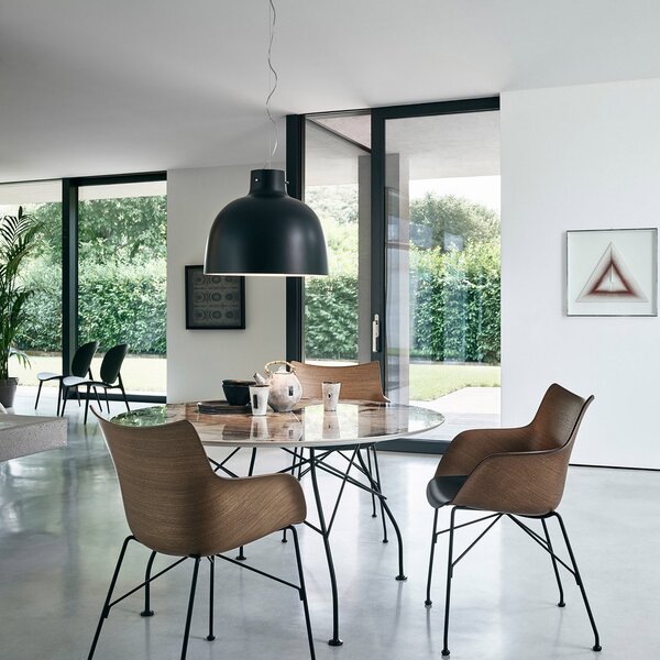 Závěsná svítidlo Kartell, Bellissima, Černá, Obývací pokoj, Plast, Design