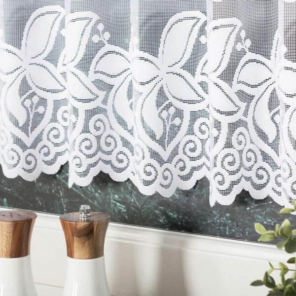 Dekorační metrážová vitrážová záclona CTIBORA bílá výška 50 cm MyBestHome