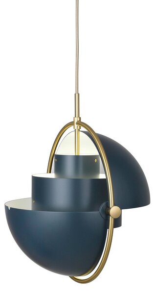 Závěsná svítidlo GUBI, Multi-Lite, stmívatelné, Modrá, Obývací pokoj, Kov, Design
