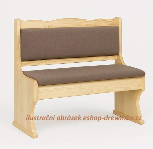 Drewmax NR106 dřevěná lavice masiv borovice