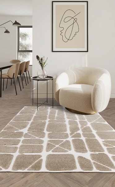 Tribeca Design Kusový koberec Stooges Method Sand Rozměry: 80x150 cm