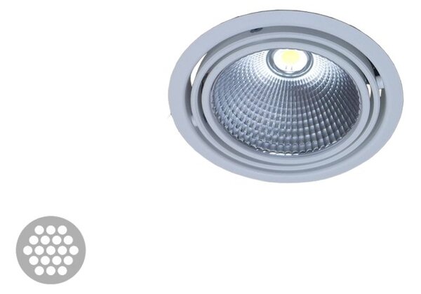 HAL 70-003F-10GHE/830, W Zápustné svítidlo BASI 70-003F-10GHE/830, W LED 23,6W 3000K 2870lm bílá 165mm - HALLA