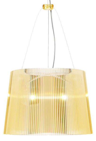 Závěsná svítidlo Kartell, Gé, Žlutá, Obývací pokoj, Plast, Design