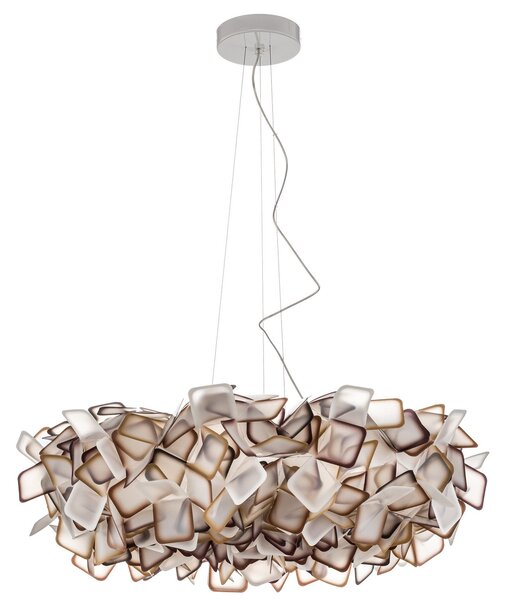 Závěsná svítidlo Slamp, Clizia, stmívatelné, Oranžová, Obývací pokoj, Plast, Design