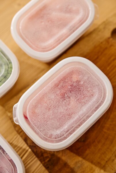Plastové krabičky do mrazáku, Rotho FREEZE, bílá, sada 3 x 1l (20x14x10)