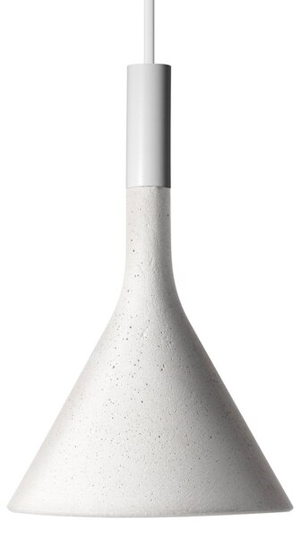 Závěsná svítidlo Foscarini, Aplomb Mini, stmívatelné, Bílá, Kuchyně, Beton, Design
