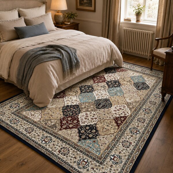 Angel Carpet, Kusový koberec Sultan 25 Blue/red, 80x150, vícebarevná, kancelář