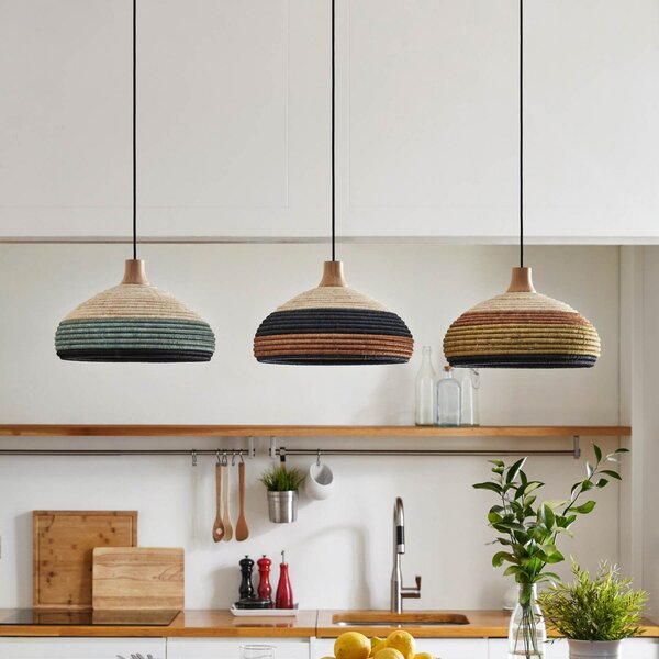 Závěsná svítidlo Forestier, Grass S, stmívatelné, Zelená, Obývací pokoj, Design