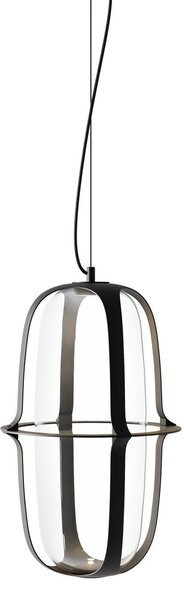 Závěsná svítidlo kdln, Kooi, stmívatelné, Černá, Obývací pokoj, Hliník, Design