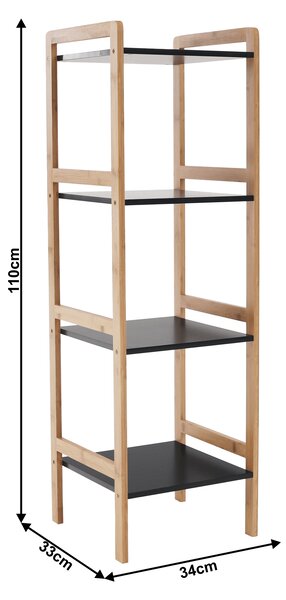 Regál Feud (černá + přírodní)