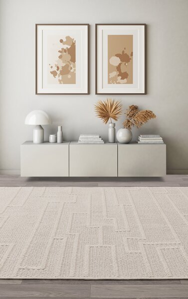 Tribeca Design Kusový koberec Sides Track Ivory Rozměry: 80x150 cm