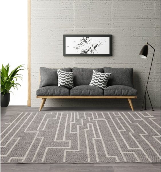 Tribeca Design Kusový koberec Sides Track Grey Rozměry: 80x150 cm
