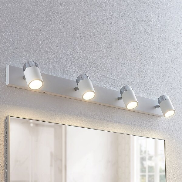 Stropní Lampa Lindby, Kardo, stmívatelné, Bílá, Koupelna, Kov, Moderní