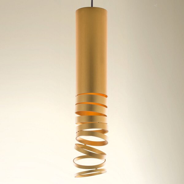 Závěsná svítidlo Artemide, Decomposé, stmívatelné, Zlatá / mosazná, Obývací pokoj, Kov, Design