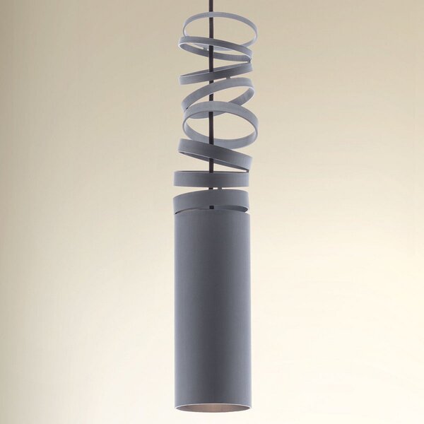Závěsná svítidlo Artemide, Decomposé, stmívatelné, Šedá, Obývací pokoj, Kov, Design