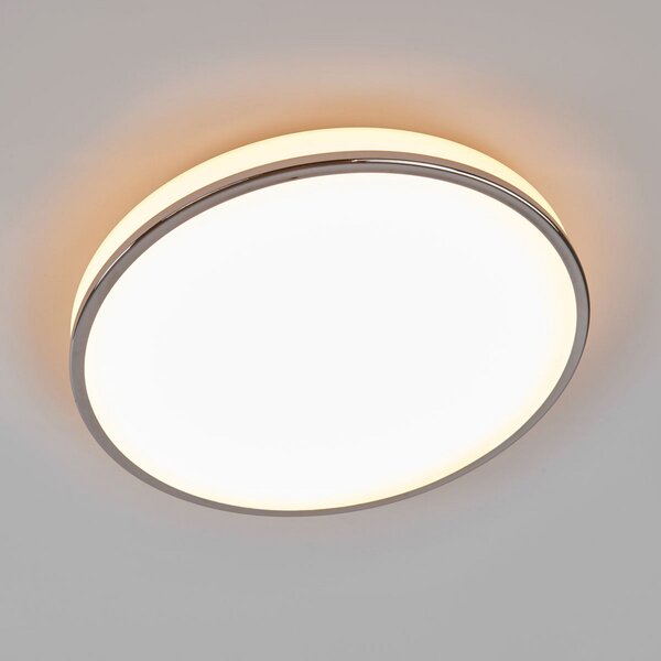 Stropní Lampa Lindby, Lyss, Bílá, Koupelna, Sklo, Moderní